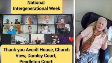 Caerphilly care home join in National Intergenerational Week celebrations